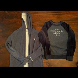 Lot of TWO girl’s Abercrombie long sleeve tops. Size 11/12.